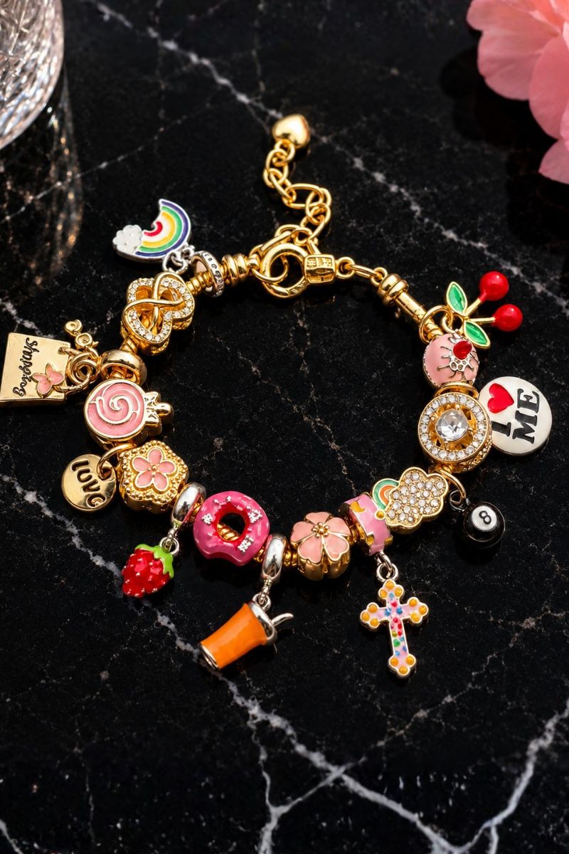 Cherry Bliss Charm Bracelet