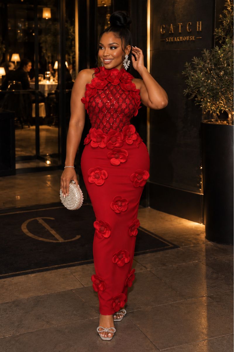 Bella Rose 3D Dress