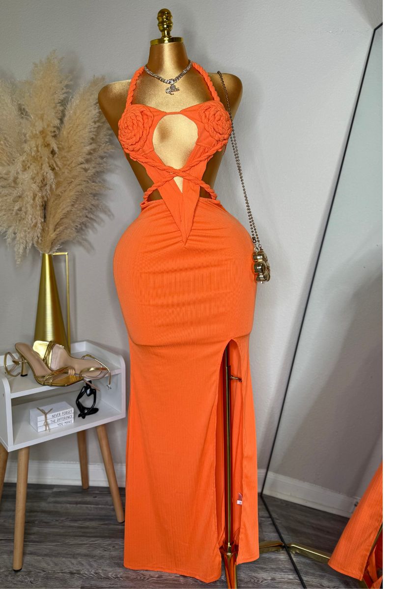 Paradise Rope Dress (Orange)
