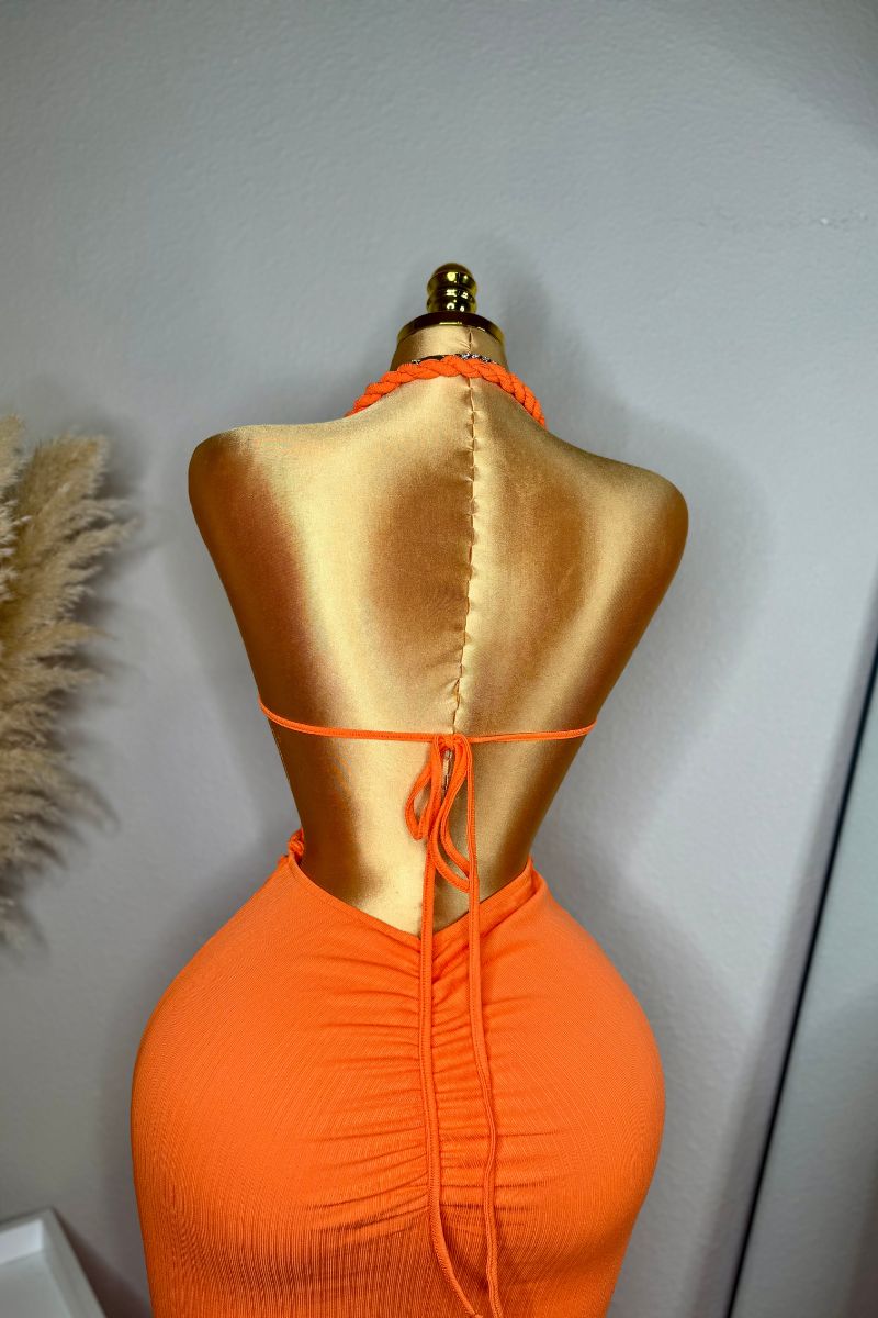 Paradise Rope Dress (Orange)