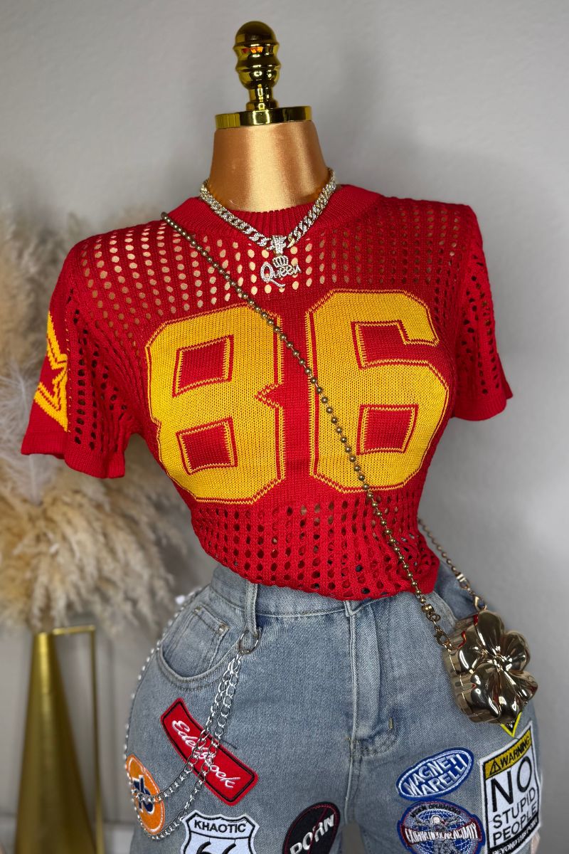 GlamGirl Jersey Top