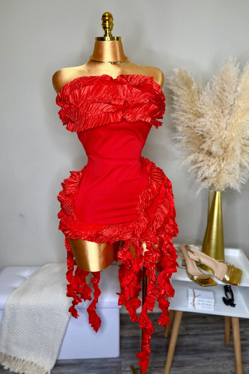 Ruby Ruffle Dress