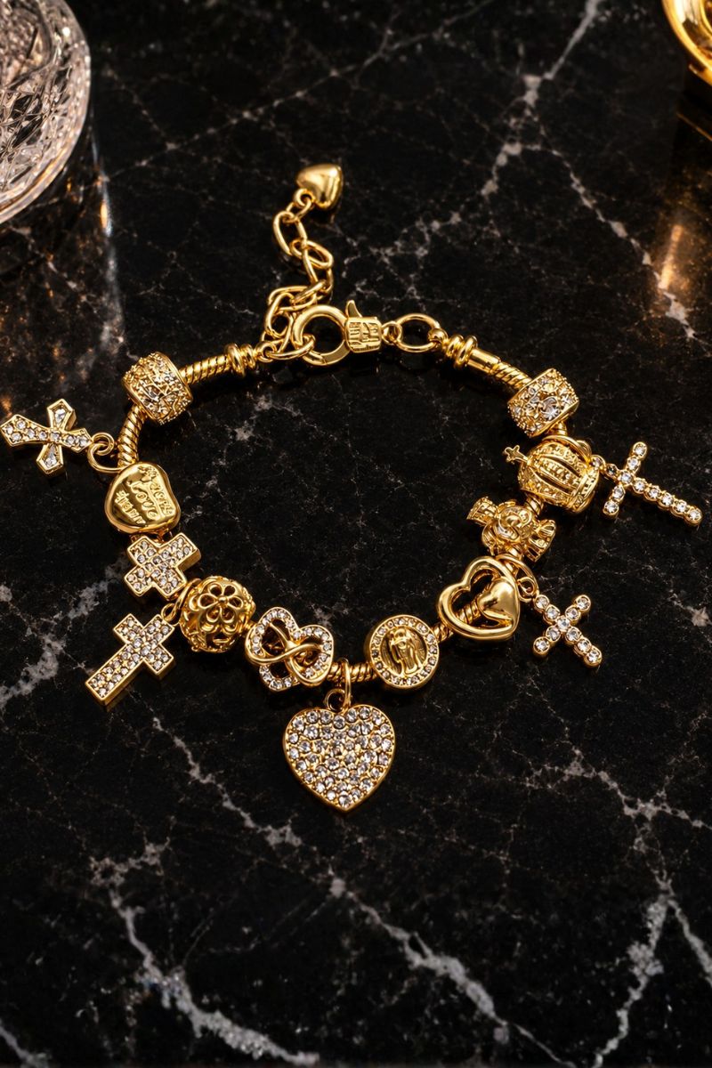 Golden Grace Charm Bracelet