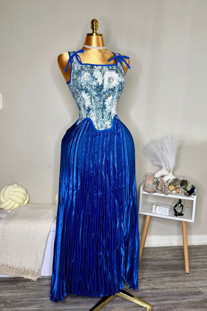 Luna Skirt Set (Blue)
