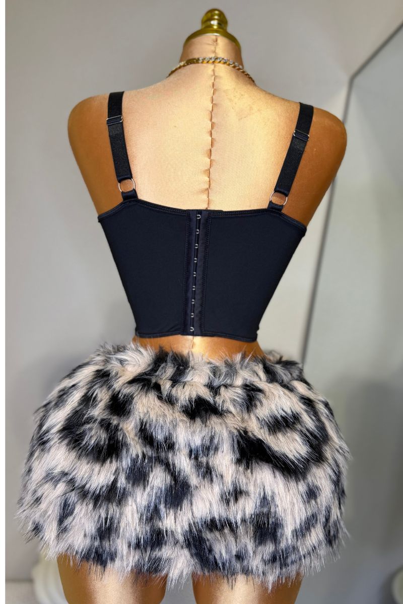 Selena Corset Top - Black