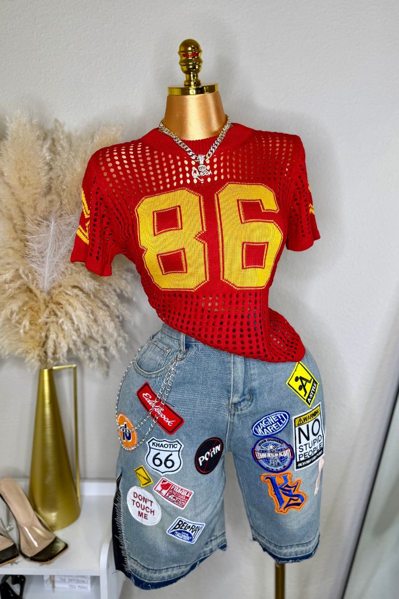 GlamGirl Jersey Top