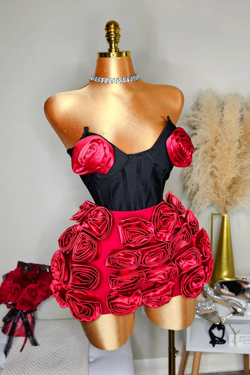 Isabella Luxe 3D Skirt Set