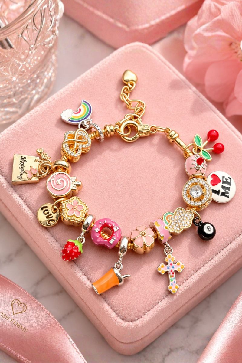 Cherry Bliss Charm Bracelet