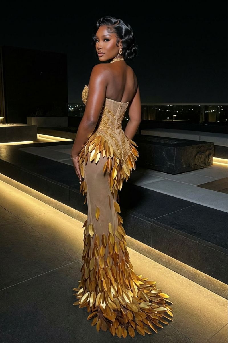 Golden Eclipse Gown