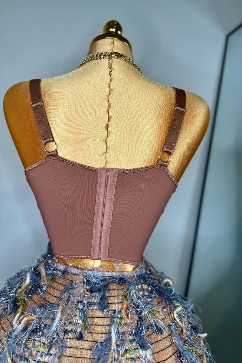Selena Corset Top - Brown