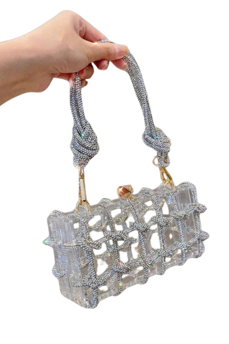 Crystal Clutch - Gold/Silver